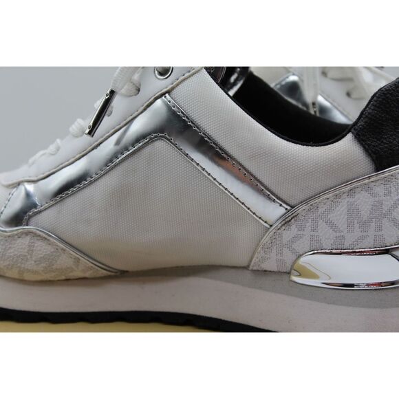 Michael Kors Maddy Two-Tone Logo Trainer - Picture 4 of 12